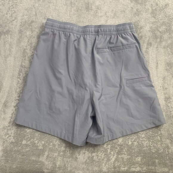 Huk Fishing Pursuit Volley Swim Shorts Mens Small Gray Lined Stretch Solid Fish - Picture 9 of 9